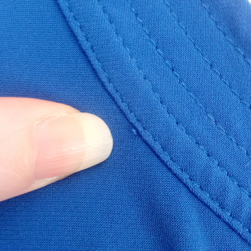 Max & Cleo Knit Tie Waist Midi Dress in Regatta Blue, Size Large - Picture 12 of 15